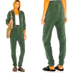 Tularosa jogger lounge pant in green, XS NWT